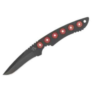 Mantis Knives MF3 MF 3 Fixed Blade with Hole Cutouts Handles & Red 