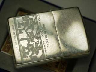 ZIPPO SILVER COATED INDIO OF ECUADOR NANABI GUAYAS LIMITED EDITION 