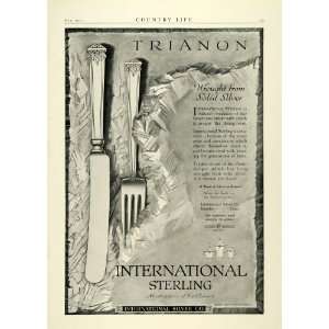 com 1922 Ad International Silver Silverware Trianon Patterns Meriden 