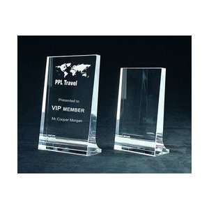  TROPHY C369    Prestige Awards optical crystal award 