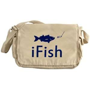  Khaki Messenger Bag iFish Fishing Fisherman Everything 