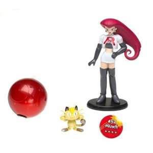   Return   Pokemon Trainer Figure Jesse with Meowth #52 Toys & Games