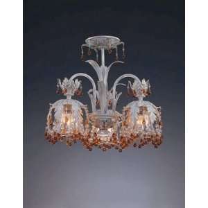 Crystorama Surface Mount 5234 GL CLEAR Melrose Collection Semi Flush 