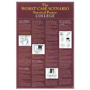  Worst Case Scenario   College Movie Poster, 24 x 36 