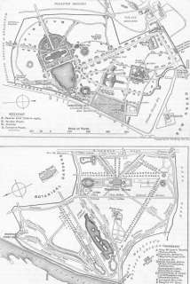 LONDON Kew Gdns Plans of, 1880 map  