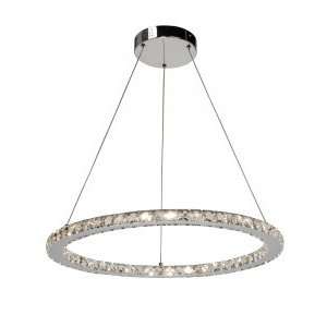 Eternity Collection 33 Light 47 Chrome Chandelier with Clear Crystal 