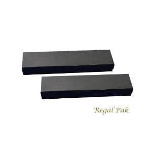  Regal Pak Two Piece Glossy Black Cotton Filled Box 8 x 2 