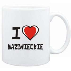  Mug White I love Mazowieckie  Cities