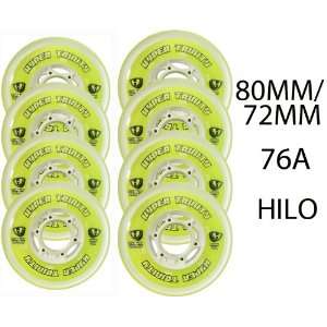  HYPER Inline Wheels TRINITY TRI POUR 72/80mm HILO ROLLER HOCKEY 