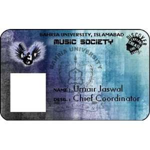  University Music Society ID Card Instrument Tag