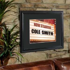  Personalized Theater Marquee Framed Print