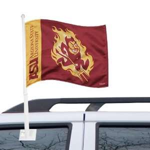  Banner  Arizona State Sun Devils Maroon Car Flag