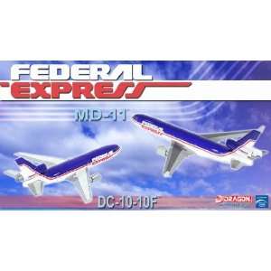   Federal Express DC 10 & MD 11F (2 airplane model set) Toys & Games