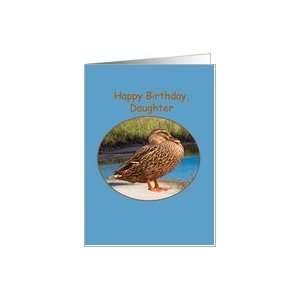  Daughters Birthday Card with Mallard Duck Card Toys 