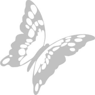 Butterfly Die Cut Sticker 4.5 x 4.5   ANY COLOR  