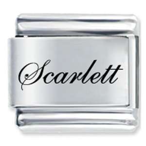   Edwardian Script Font Name Scarlett Italian Charms Pugster Jewelry