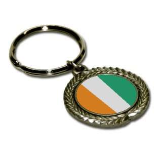  Cote D Ivorie Flag Pewter Key Chain