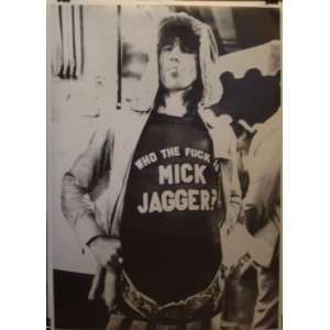   24x34 Keith Richards Who The F Is Mick Jagger Poster 
