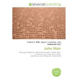  John Mair (9786132792686) Books