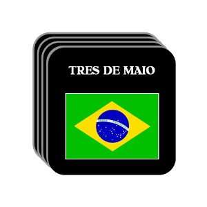  Brazil   TRES DE MAIO Set of 4 Mini Mousepad Coasters 