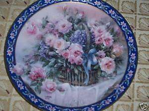 Roses / LENA LIUS BASKET BOUQUETS 1st Issue Plate  