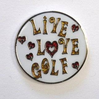 Golf Diva Glitzy Ball Marker with Magnetic Hat Clip  