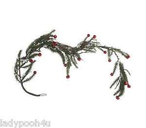 NEW 4 Lit Jingle Bell Silver Garland with Timer by Valerie Christmas 