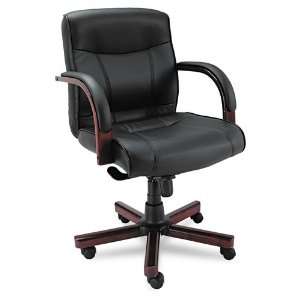 Alera Products   Alera   Madaris Mid Back Swivel/Tilt Leather Chair w 