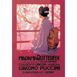 Madama Butterfly 28X42 Canvas Giclee 