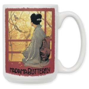 Madama Butterfly 15 Oz. Ceramic Coffee Mug