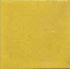 S009) 9 Mexican Handpainted Ceramic Tile SOLID YELLOW