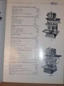 Vtg A.u.W Busch Catalog~Keyway Milling Machine~Tool  