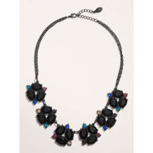  GUESS Jet Multi Stone Collar Necklace, BLACK Jewelry