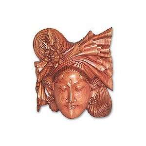    Mahogany wood mask, Satyawati, the Loyal Wife