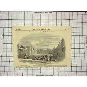  Great Quadrangle Windsor Castle Children Antique Print 