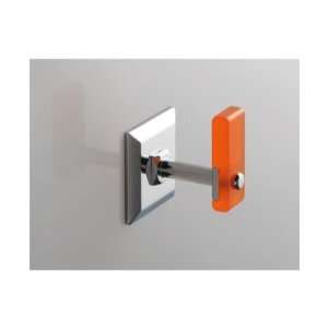  Clothing Hook with Chrome Mounting Finish Green