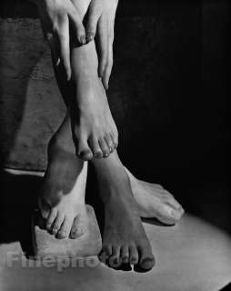 1941/92 FEMALE FEET Woman Legs Foot Nails Salon Sculpture Photo Art 