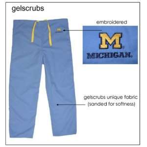  Michigan Wolverines Light Blue Scrub Pants Sports 