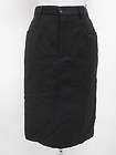 Black 2 Pocket Knee Length Lined Line Dress Skirt 18W  