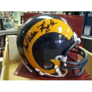  Hacksaw Reynolds Los Angeles Rams Signed Mini Helmet 