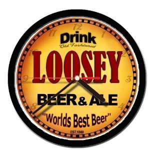  LOOSEY beer and ale cerveza wall clock 