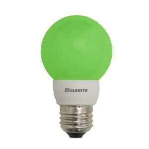   Bulbrite LED/G16G 1W LED Decorative G16 Globe, Green