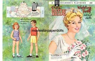 Vintage PRETTY BRIDE PAPER DOLLS LASR REPRO FREESHW2  
