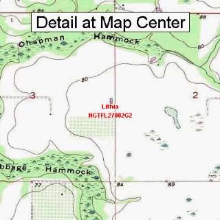  USGS Topographic Quadrangle Map   Lithia, Florida (Folded 
