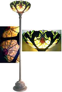 FREE S/H VICTORIAN TORCHIERE FLOOR LAMP  15 Shade NEW 013964297140 