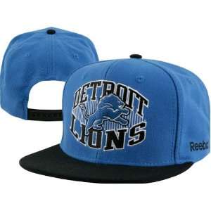  Reebok Detroit Lions High Crown Snap Back Hat Adjustable 