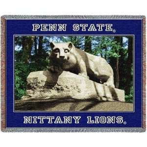  Penn State Univ Lion Throw   70 x 54 Blanket/Throw   Penn 