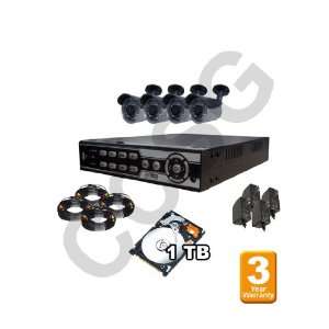  4 Channels Surveillance DVR System Package with 3 Year 
