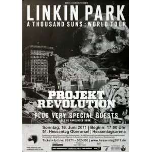  Linkin Park World Tour 2011   CONCERT POSTER from GERMANY 