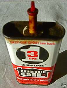 VINTAGE 3*IN*ONE HOUSEHOLD OIL CAN  